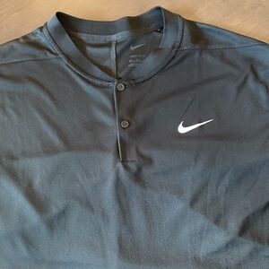 Nike Men's Black Button Down Shirt